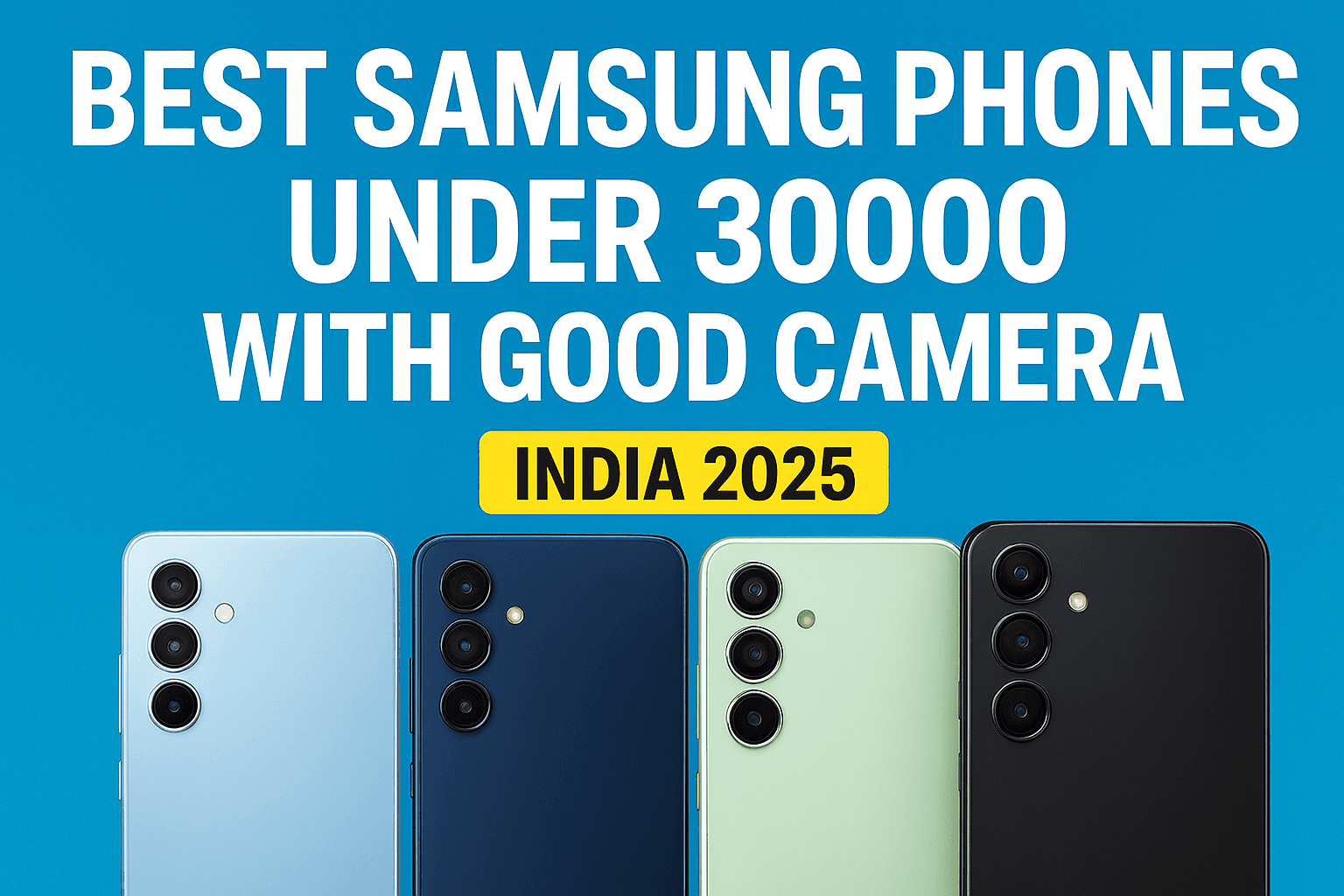 Best Samsung Phones Under 30000 with Good Camera