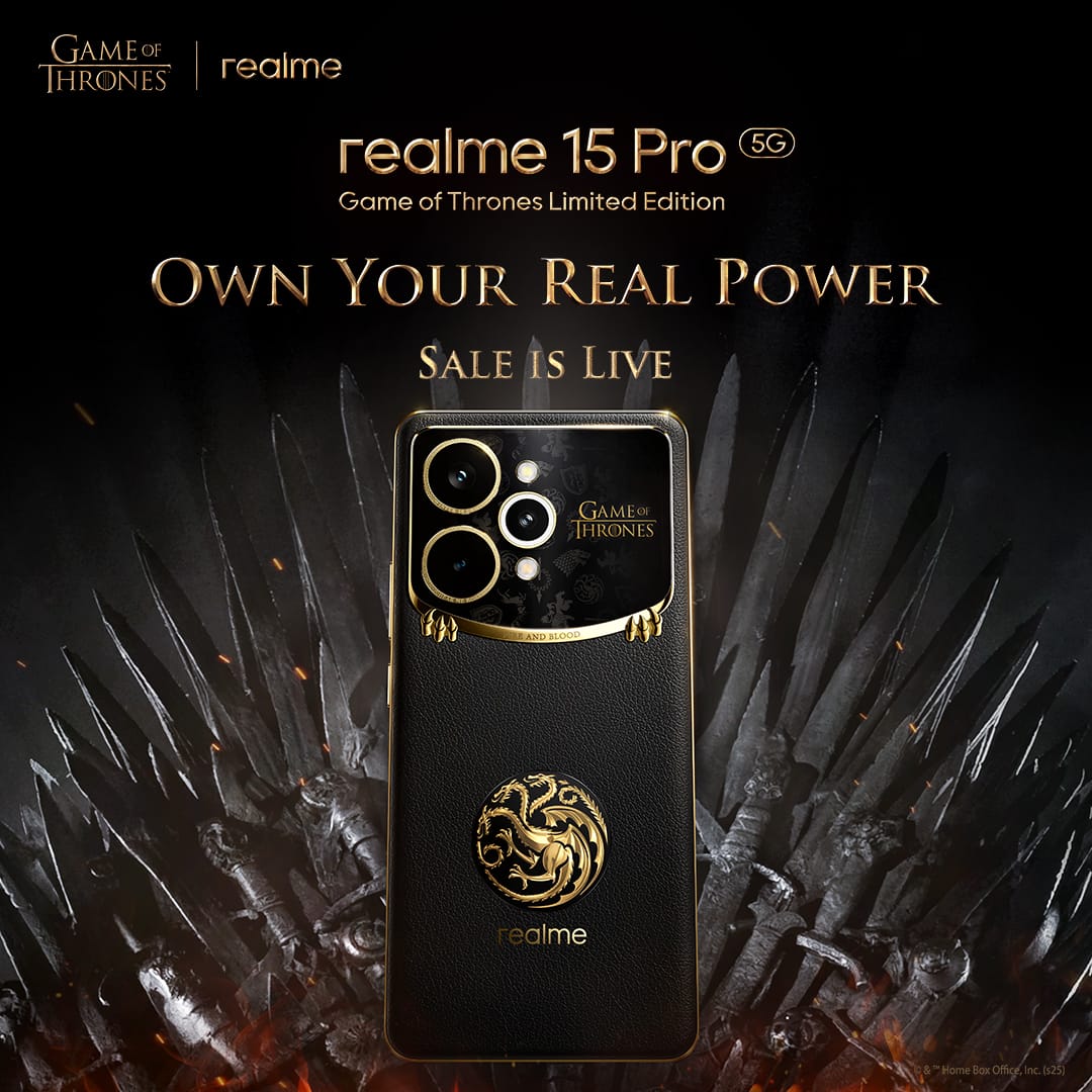 Realme 150 pro Games of Thrones Limited Edition